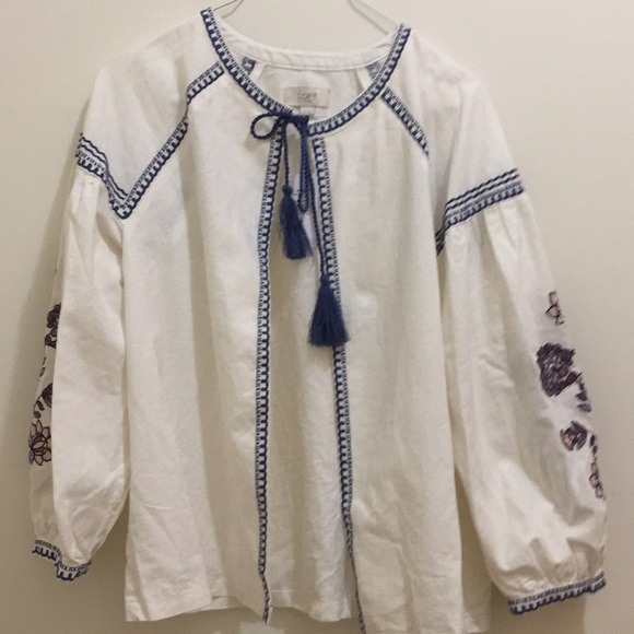 Ann Taylor Loft cotton peasant jacket (sz s) - Picture 1 of 7